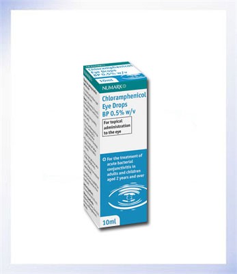 Numark Chloramphenicol 0.5% w/v Antibiotic Eye Drops