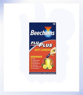 Beechams Flu Plus Hot Lemon 10 Sachets