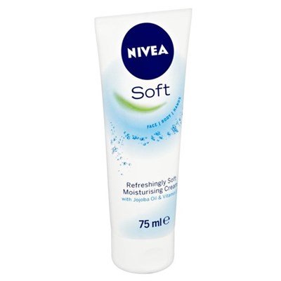 Nivea Soft Tube Face Body Hands 75ml