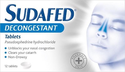 Sudafed Decongestant Tablets