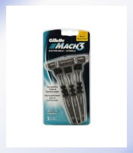 Gillette Mach3 Disposable Razors x3