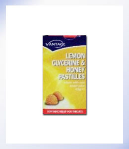 Vantage Lemon, Glycerin &amp; Honey Pastilles