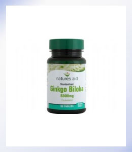 Natures Aid Ginkgo Biloba 90 Tablets