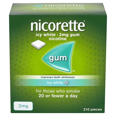 Nicorette Icy White 2mg Gum 30 Pieces