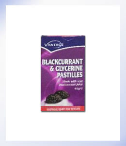 Vantage Blackcurrant &amp; Glycerine Pastilles