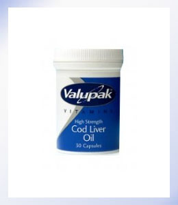 Valupak High Strengh Cod Liver Oil 550mg Capsules