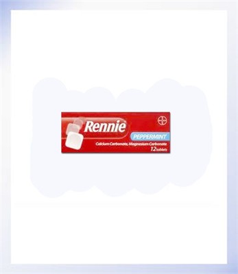 Rennie Peppermint 12 Tablets