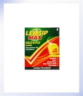 Lemsip Max Cold and Flu Lemon 5 Sachets