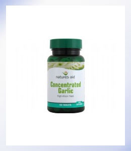Natures Aid Garlic Concentrated 2000ug Allicin 30 Tablets