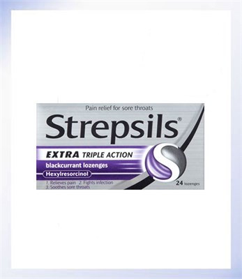 Strepsils Extra Blackcurrent Lozenges 24s