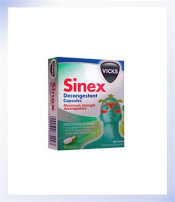 Vicks Sinex Decongestant Capsules