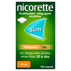 Nicorette FruitFusion 4mg Gum 105 pieces