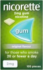 Nicorette Original 2mg Gum