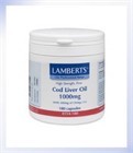 Lamberts Cod Liver Oil 1000mg Capsules (8554)